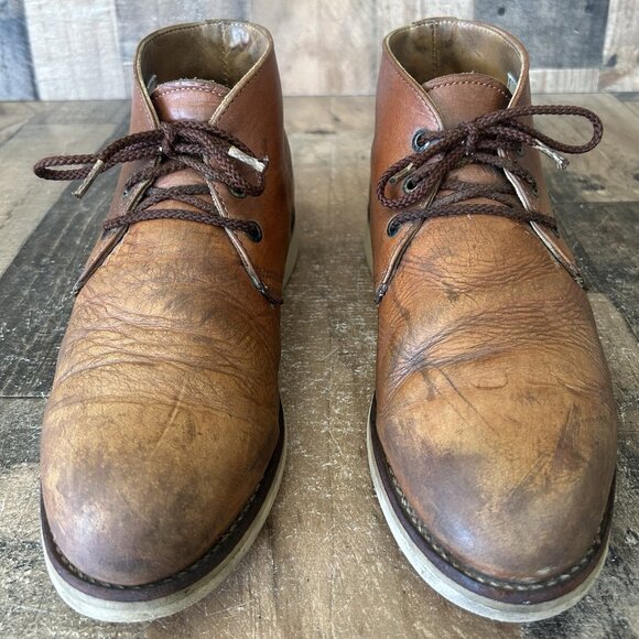 Red Wing 595 Chukka Leather Lace Up Work Boots Mens 10 D - Picture 3 of 12